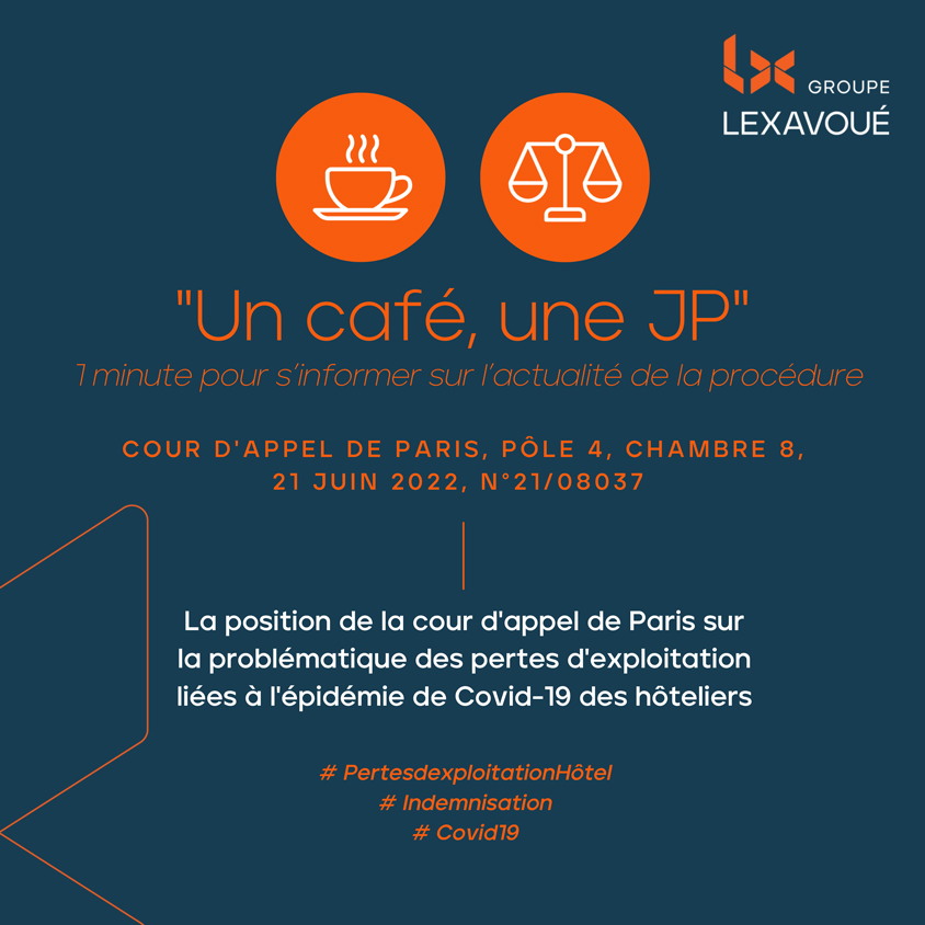 Un café une JP - Perte d exploitation COVID 